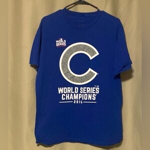Chicago Cubs Fanatics Blue 2016 World Series Champions Tee Size L